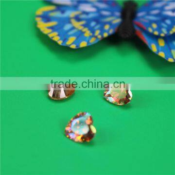 wholesale Incomparable Beautiful all sizes round light peach zircon ab for beauty