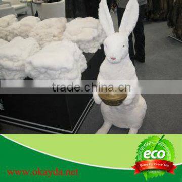 Genuine White Color Rabbit Skin Fur