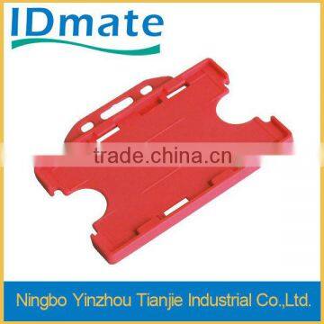 Plastic Name Badge Holder , Hard Plastic id Holder