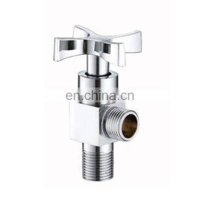 Cross-X Handle Quick-open Bathroom Accessories Stainless Steel Angle Valve Stop Water