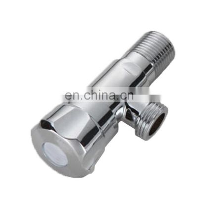 Chrome Stainless Steel Material Angle Cock Stop Valve With Plastic ABS Chrome Handle