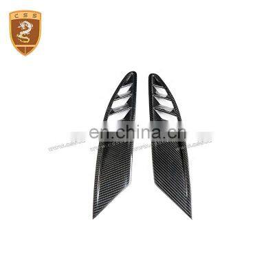 Cheapest Price Carbon Fiber 458 Car Front Bumper Fenders Air Vent For Ferra-Ri 458