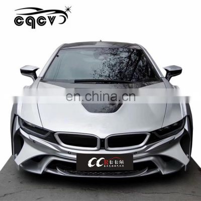 Perfect fitment wide  body kit in CQCV style for BMW I8 energy auto tuning front lip rear lip  fender with accessories