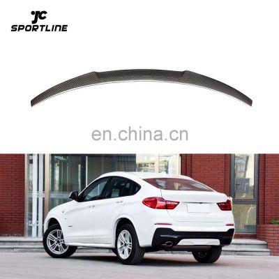 M4 Style Carbon Fiber X4 Ducktail Wing Spoiler for BMW X4 F26 SUV xDrive28i xDrive35i 14-17