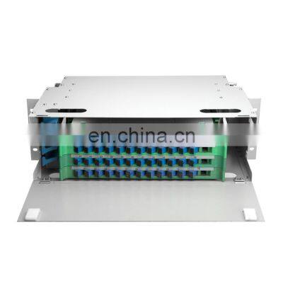 optical distribution frame 19 inch 12 24 48 96 144 cores fiber optic lc duplex ftth terminal box cabinet mini 8 port odf
