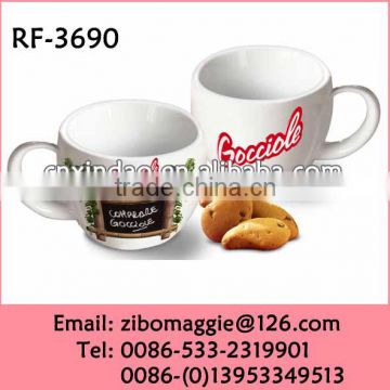 Belly Shape Wholesale Not Double Wall Ceramic Mini Beer Mugs in Mugs for Chalk Mug