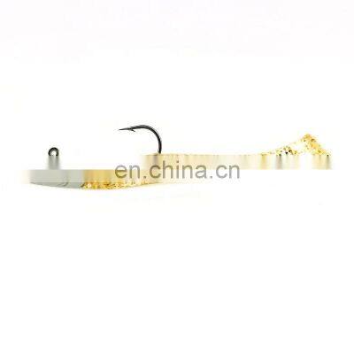 22g  Glow Eel Soft Lure Wobbler Artificial Bait Silicone Sea Bass pike Rockfish Grouper Carp Fishing Lead Jig Head Tackle