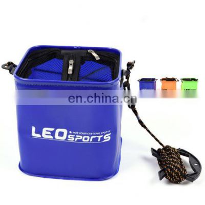 EVA Portable Collapsible Fishing Water Bucket Fishing Box Bucket Live Fish Water Storage for bbq accessories