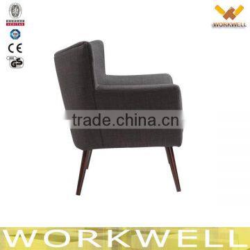 WorkWell 2014 modern new design latest living room sofa with rubber wood short legs Kw-D4224-4