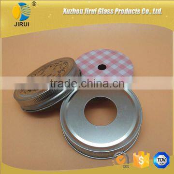 70mm Coating Tin Lid With Hole and Without Hole for Mason Jar photo-2