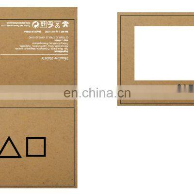 Oem High Quality Squid Game Brown Paper Makeup Base Palette Magnetic Eyeshadow Palette Paper Box