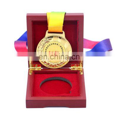 Custom wood medal packaging box for medals wooden medal storage display box