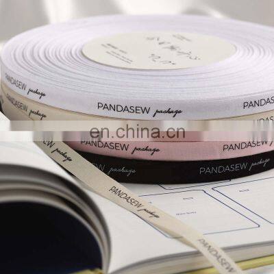PandaSew High Quality Personalized 100% Natural Cotton RibbonTape for Gift Packaging,Ribbons With Custom Logo photo-2
