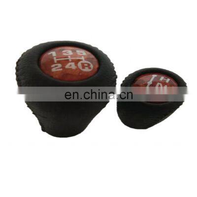 AUSO Accessories Parts Black Gray Wooden Car Manual Gear Shift Knob For Toyota Land Cruiser LC70 Pickup