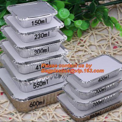 Aluminum Pans With Covers Disposable Food Containers Great For Baking, Cooking, Heating, Storing, Prepping Food photo-3