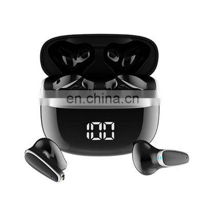 X19 Bt5.1 Stereo Earphone Type-c Connector Digital Display Earbuds Cheap Noise Cancelling Tws Earphones