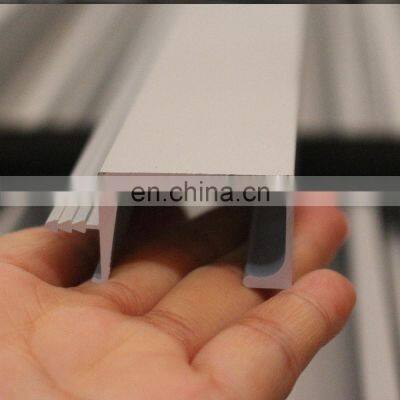 Aluminum Extrusions Profiles of 6063 or 6061 or 6005 material for kitchen cabinet Handles and Edge aluminum profile