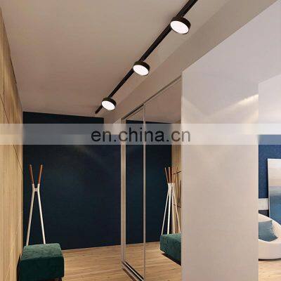 Commercial LED COB Indoor Downlighting Hotel Home Ceiling Rail Lamp Round LED Track Light photo-4