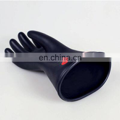 Class 0 Low Voltage 1KV Long Electric Worker Safety Hand Protection Latex Rubber Insulating Gloves photo-3