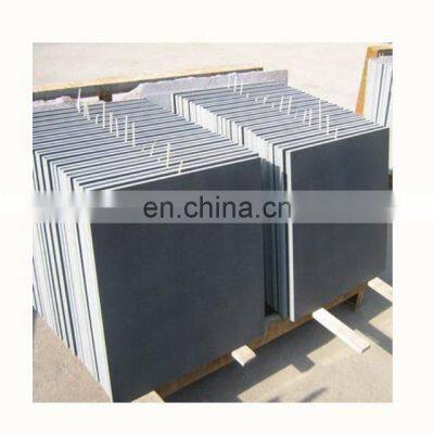 Honed surface China black granite tiles