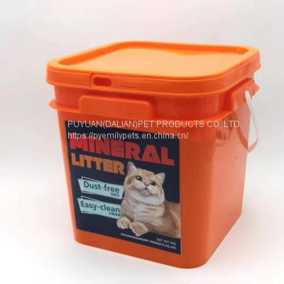 China Supplier Super Clean Natural Mineral Cat Litter Cat Sanitary Sand 100% Dust Free Black