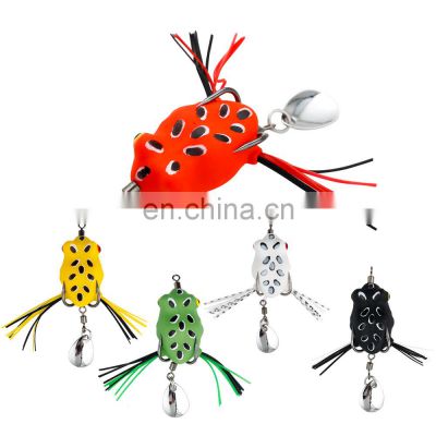 JOHNCOO RTS Soft Fishing Lure Wholesale Frog Bait Vivid Soft Fishing Frog Lures