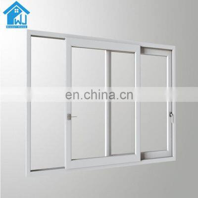 Philippines Powder Coat Aluminum Frame Horizontal Slider Slide Glass Window With Roto Lock