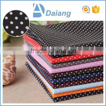 wholesale cheap100 cotton small round dots cutom print fabric for sofa cover in stock