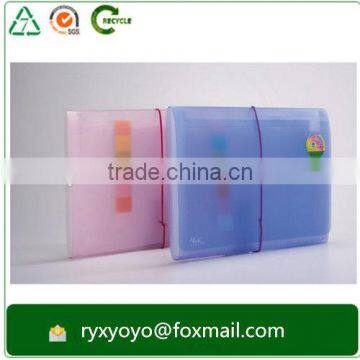 Frosted pp Expanding Folder Wallet Hard Plastic Accordion Folder With String Closure photo-2