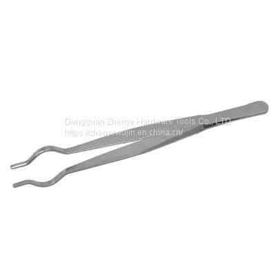 Stainless Steel Tweezers Chemical Experiment Equipment Thickened Tube Tweezers Round Head Crucible Pliers High-Temp Resistant Teaching Instruments photo-4