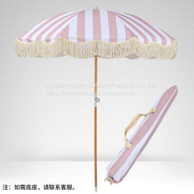 Tassel Beach Umbrella Ins Wind Swimming Pool Courtyard Umbrella 1.8m 37-inch Sunscreen Sun Umbrella Customized Advertising Umbrella Wholesale photo-4