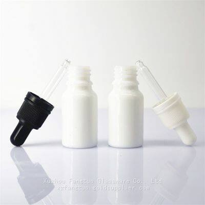 Porcelain White Dropper Bottle Volume 5-100mm Essential Oil Skin Care Serum Empty Glass Bottles photo-3
