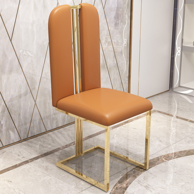 Modern Hotel Luxury Dinning Room Chair Metal Stainless Steel Restaurant Dining Chair