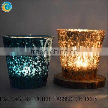 Trade Assurance Wholesale Citrine Candle Cup Trio for sale at bulk cheap prices Embossed gold Votive Holders                        
                                                Quality Choice