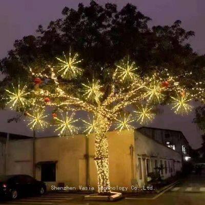 Solar Firework Dandelion Lamp - LED Globe for Garden Lawn Landscape Holiday Outdoor Decoration