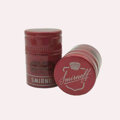 High Quality Aluminum Liquor Whiskey Rum Gin Glass Bottle ROPP Caps