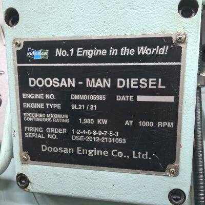 HFO-Powered DOOSAN-MAN 9L21/31 GenSets in Stock at BFMP
