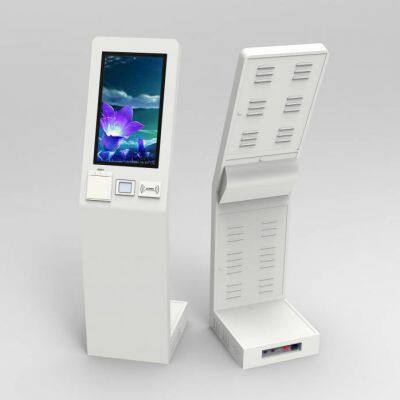 self-service terminal all-in-one machine, floor-standing and desktop models, with touch screen, intelligent query, ticket collection, payment, receipt printing, id card and social security card recognition, qr code scanning, and camera functions