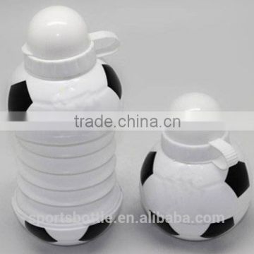 16 oz fashion BALL shape plastic collapsible foldable water bottle