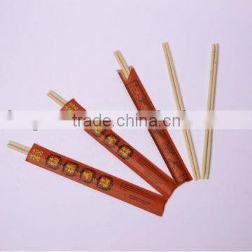 round red paper wrapped chopsticks