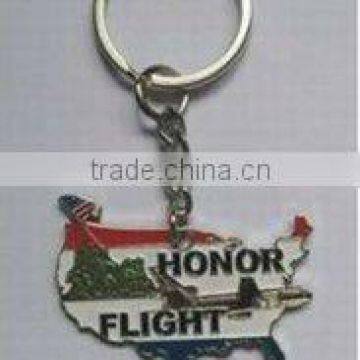 American Map Key Chain