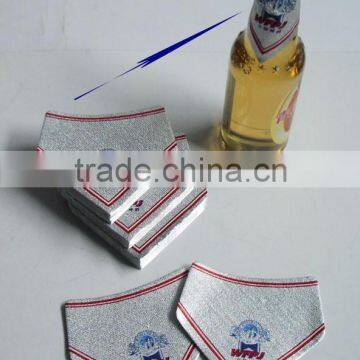 custom embossed metallized beer labels