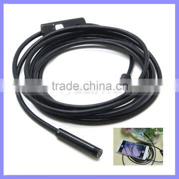 300000 Pixels CMOS Camera 7mm Diameter Flexible Micro USB Endoscope