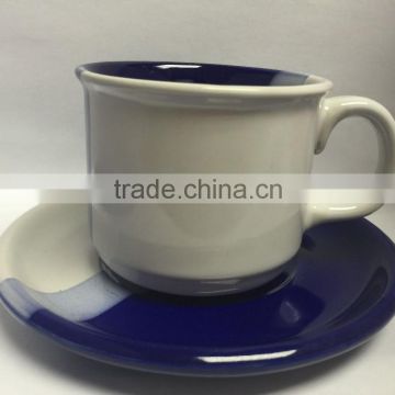 6oz glazed Coffee cup and saucer/coffee cup and saucer set