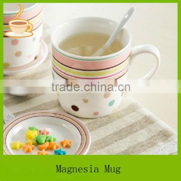 ceramic coffee cup with cover, spot designs coffee cup, cheap kids ceramic mugs