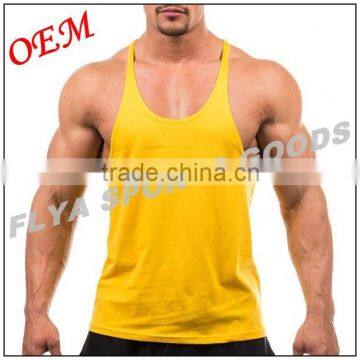 wholesale small MOQ 100 cotton colorful males stringer singlet                        
                                                Quality Choice