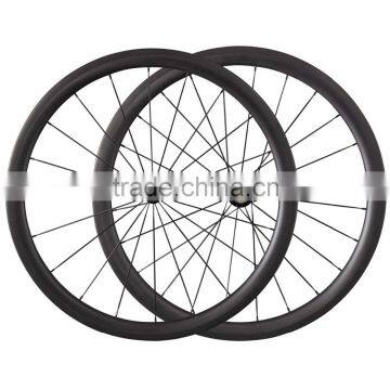 OEM carbon road bicycle wheels 700c full carbon road bike wheelset 40mm tubular carbon wheels