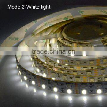 16.4FT Double Row 5050 RGB LED Strip 5M 600 Led SMD Led Fleible Light Ribbon Tape & DC 12V 10A Power & 86bo Dimmer Controller photo-5