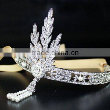 Gatsby Hot Sale Top Quality Bridal Tiara Rhinestone Hair Accessories photo-5