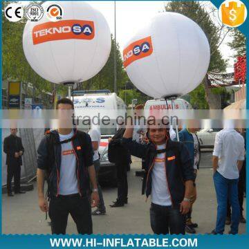 Fashionable Advertising inflatables air walkers balloons backpack ball